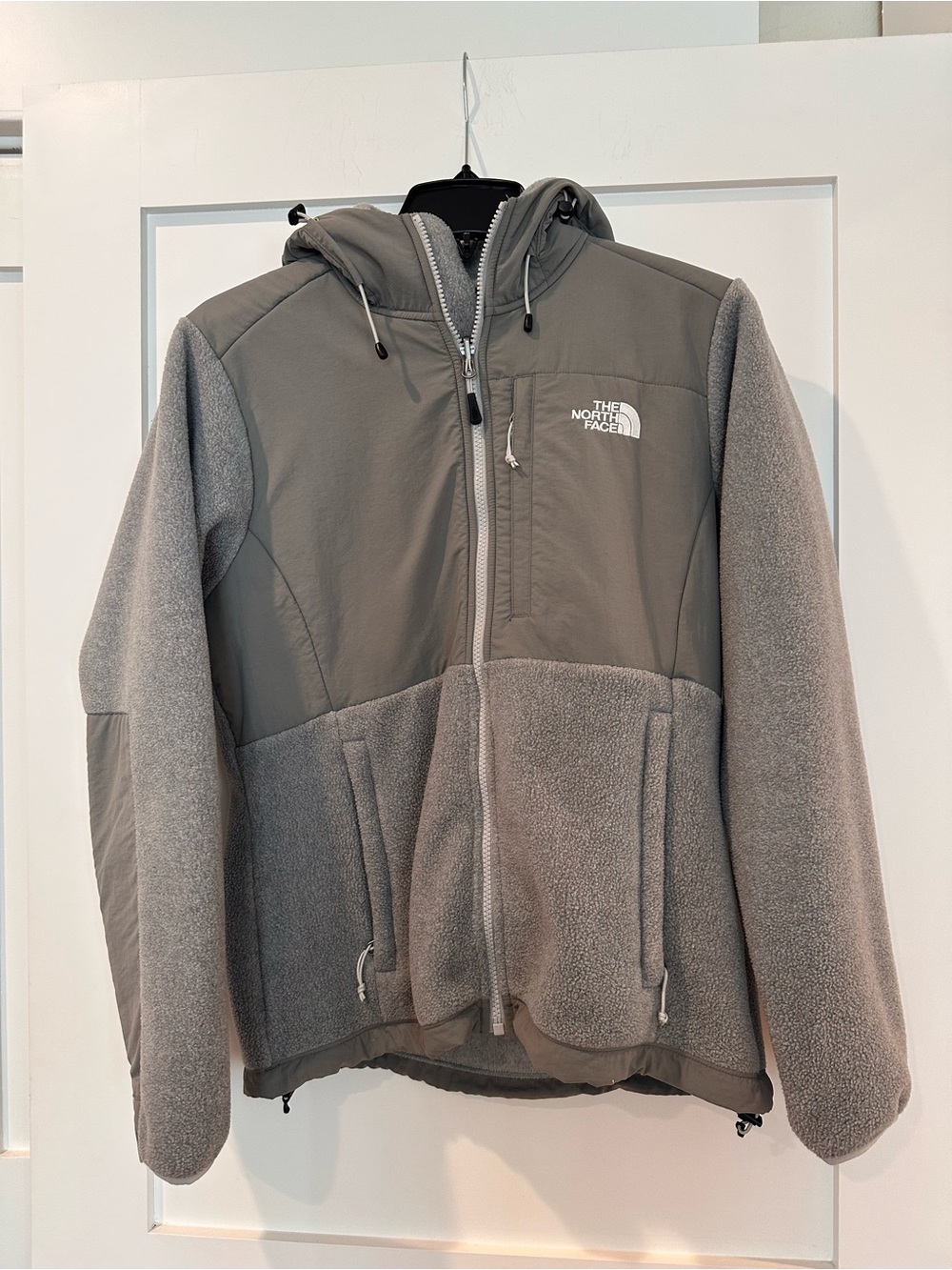 The North Face Gray Hooded Fleece Performance Jacket